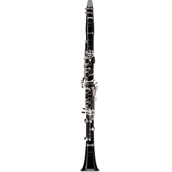 Buffet BC1121-2-0P GALA Professional Bb Stained African Black Wood Clarinet, Black Nickel Tenon Rings, Silver Plated Keys, 65 & 66mm Barrels