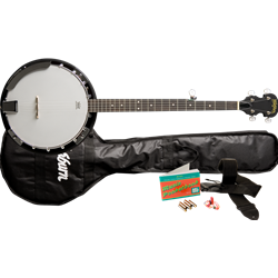 Washburn B8K-A-U B8 Americana Series 5-String Banjo Pack