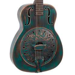 Recording King RM-993-VG Metal Body Parlor Resonator - Vintage Green