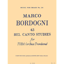 Music For Brass No. 281
Marco Bordogni
43 Bel Canto Studies
for Tuba (or Bass Trombone)