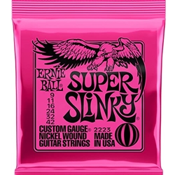 Ernie Ball P02223 Super Slinky Nickel Wound Electric Guitar Strings - 9-42 Gauge