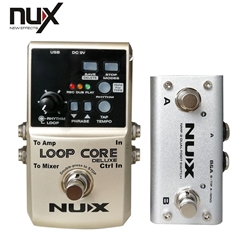 NuX LOOP CORE DELUXE 24 Bit Loop Pedal Bundle with Dual Footswitch