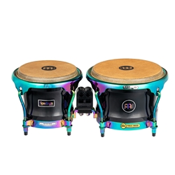 Meinl S400PBK Spectrum Series Bongo 7" Macho & 8 1/2" Hembra - Phantom Black