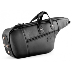 Glenn Cronkhite SXALTP-SBL Alto Sax w/Oversized Pocket Leather Bag, Smooth Black