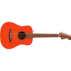 Fender 0974101140 California Standard Redondo Minispruce top, Fiesta Red with Gig Bag