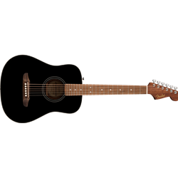 Fender 0974101106 California Standard Redondo Mini spruce top, Black with Gig Bag