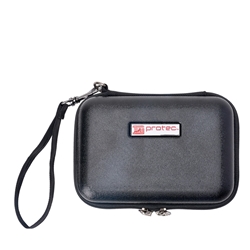 Protec BM222 Micro Zip Trombone Mouthpiece Case, 4-Piece, Black