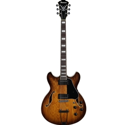 AS7328TBC Ibanez AS7328 AS Artcore Semi-Hollow Baritone Electric Guitar - Tobacco Brown