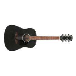 Ibanez PF5412WKH Performance Series 12-String Black Top Acoustic Guitar